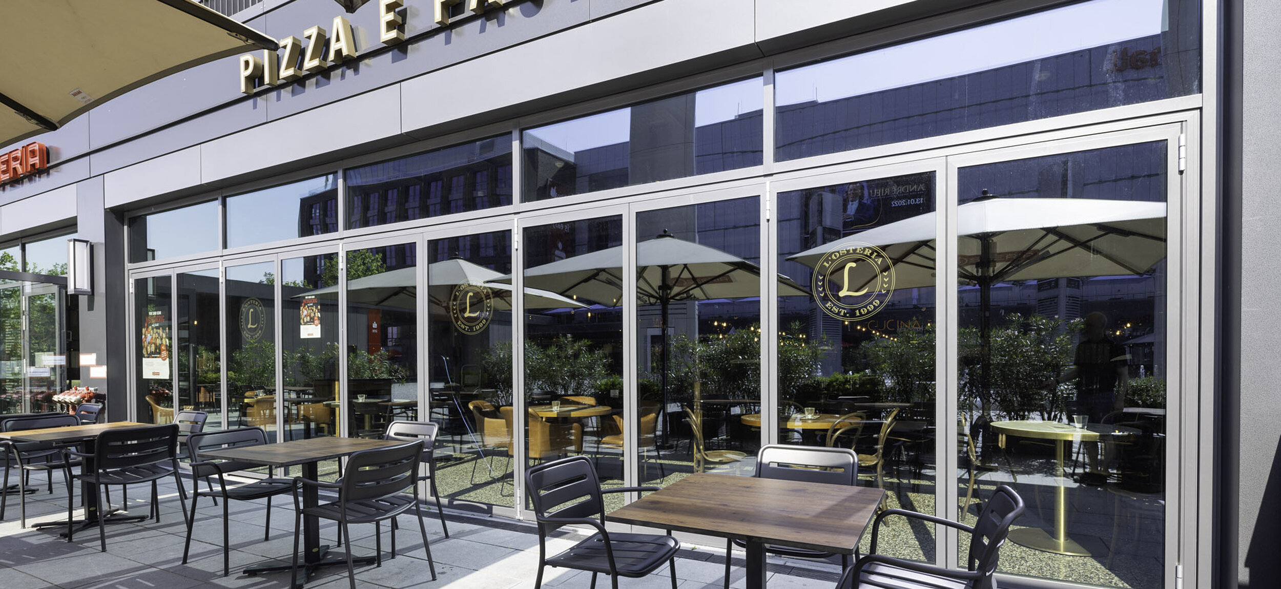 Otten Gastro Glasfassaden Solarlux Ecoline