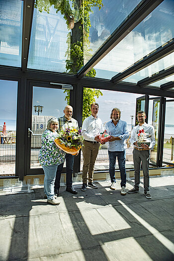 Otten Gastro Referenz Hof Sierksdorf Wintergarten Akzent Plus Glas-Faltwand Highline