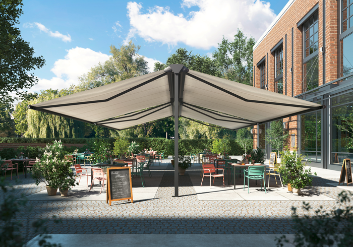 Otten Gastro freistehende Markise Warema