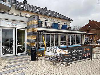 Otten Gastro Referenz Hof Sierksdorf Wintergarten Akzent Plus Glas-Faltwand Highline