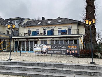 Otten Gastro Referenz Hof Sierksdorf Wintergarten Akzent Plus Glas-Faltwand Highline