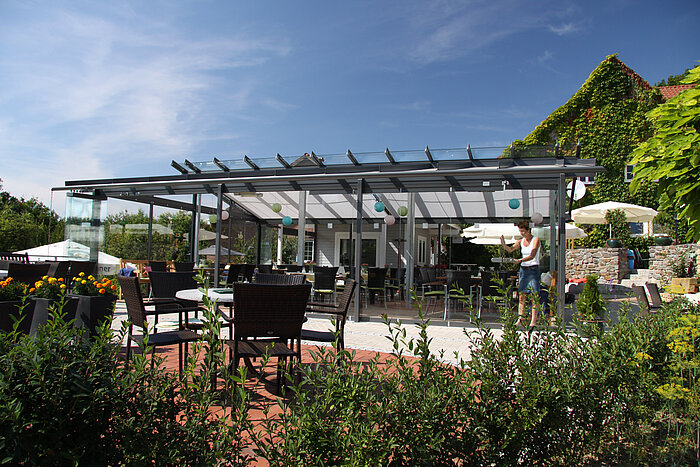 Otten Gastro Terrassendach Glasdach Solarlux SDL Atrium