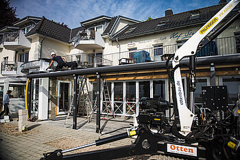 Otten Gastro Referenz Hof Sierksdorf Wintergarten Akzent Plus Glas-Faltwand Highline