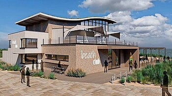 Otten Gastro Referenz Beach Club Terrassendach Solarlux SDL Atrium